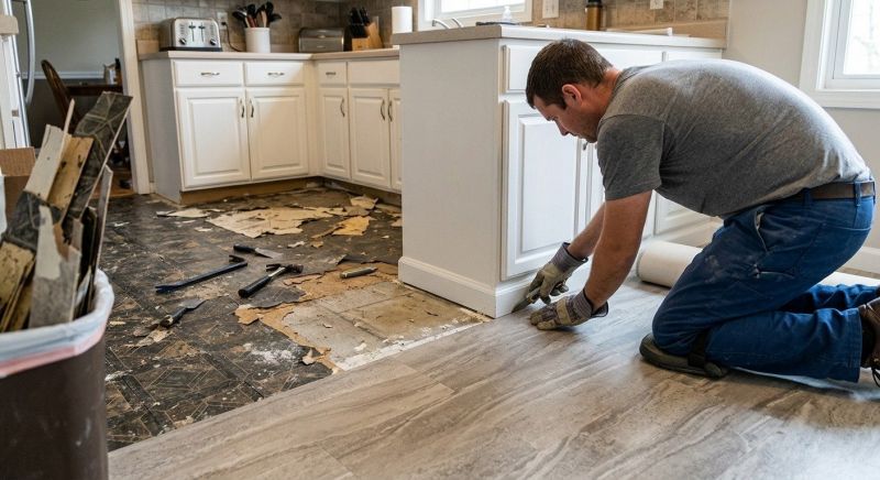 Linoleum Floor Installation in Loudoun County, VA
