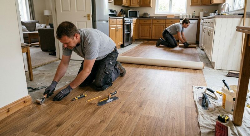 Linoleum Floor Installation in Loudoun County, VA