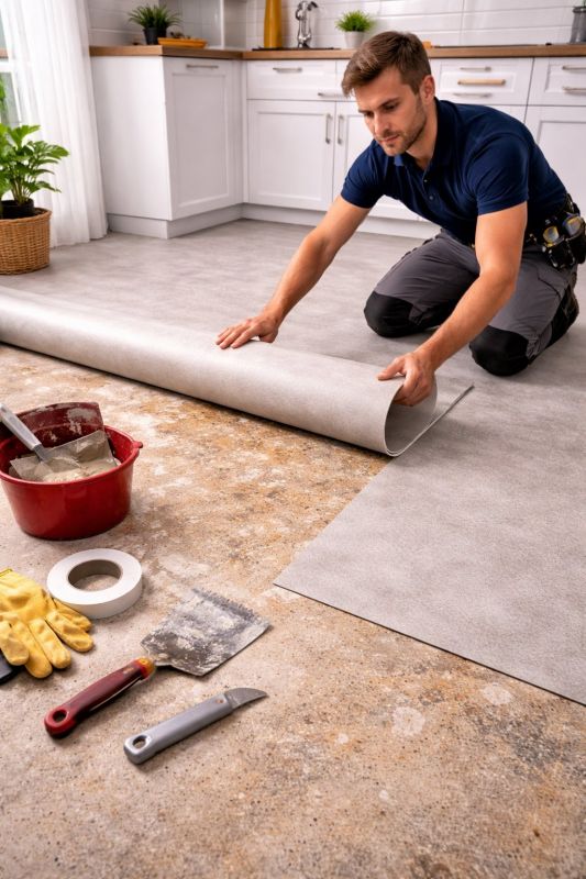 Linoleum Floor Installation in Montgomery Village, MD