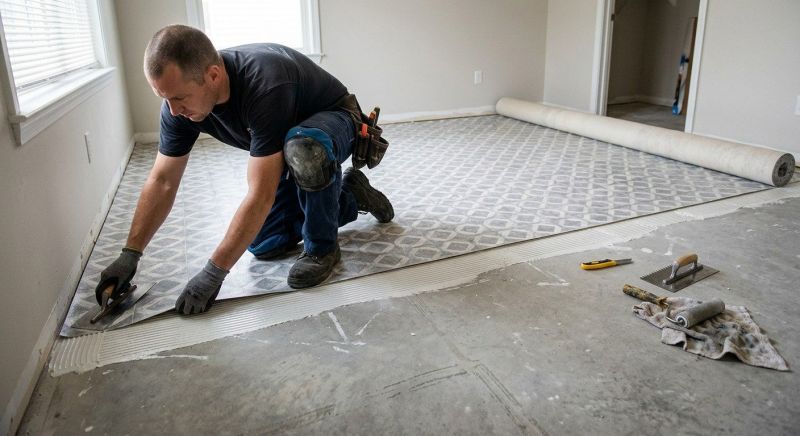 Sheet Vinyl Installation in Potomac, MD